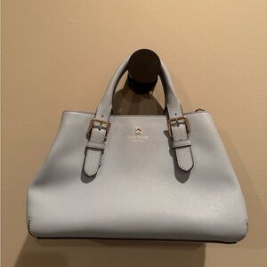 USED TWICE - Kate Spade Blue Satchel Bag with Structured Design